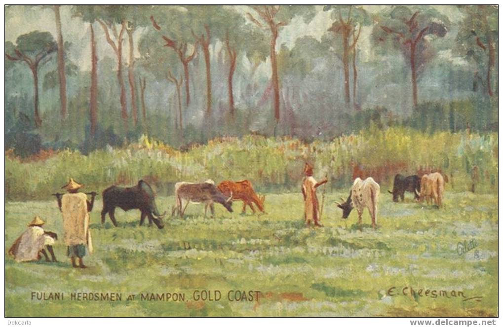 Fulani Herdsmen At Mampon - Gold Coast - Tuck's Postcard Series IV - Ghana - Gold Coast