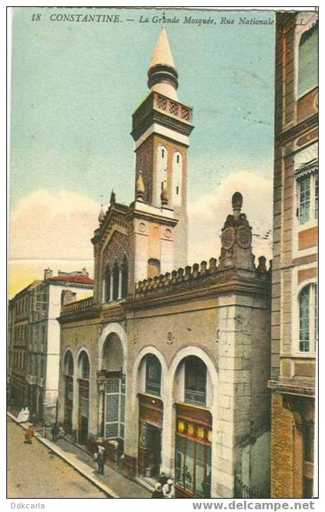 Constantine - La Grande Mosquée, Rue Nationale - Colorée - Constantine