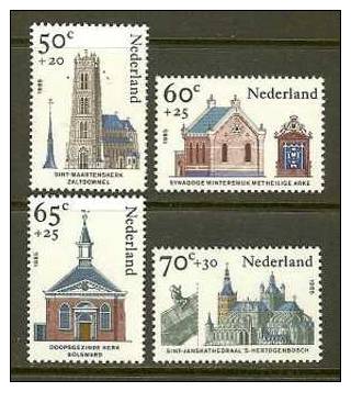 NEDERLAND 1985 MNH Stamp(s) Churches 1324-1327 #7058 - Unused Stamps