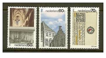 NEDERLAND 1986 MNH Stamp(s) Utrecht 1355-1357 #7067 - Nuovi