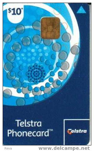 AUSTRALIA $10 BLUE  MOON  BUBBLES TYPE 1A  CODE 06/02N ( BUT NOT STATED ON CARD )  BIG  CHIP VARIETY READ DESCRIPTION !! - Australia