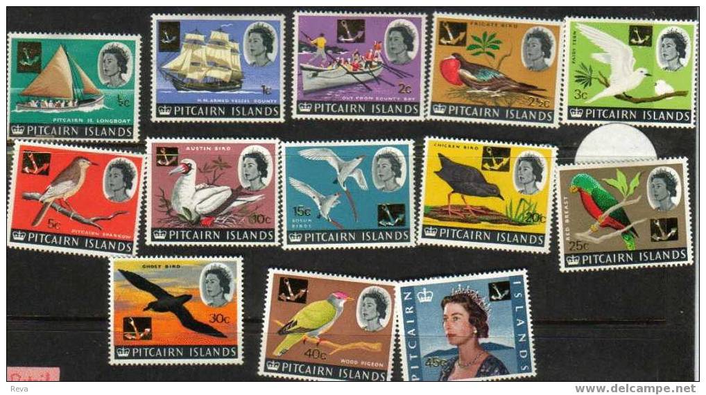 PITCAIRN  ISLANDS  SCENES  LANDSCAPES  SET OF 13  MINT 1964-65 SG38-51  SPECIAL PRICE !! READ DESCRIPTION !! - Islas De Pitcairn