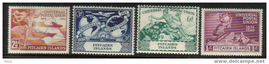 PITCAIRN  ISLANDS SET OF 4  UPU 75 YEARS MINT 1949  SG13-16  HIGH CV !! SPECIAL PRICE !! READ DESCRIPTION !! - Pitcairn Islands