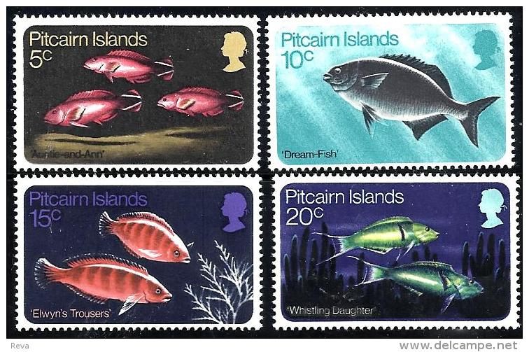 PITCAIRN  ISLANDS SET OF 4 FISHES MINT 1970 SG114-117 SPECIAL PRICE !! READ DESCRIPTION !! - Pitcairninsel