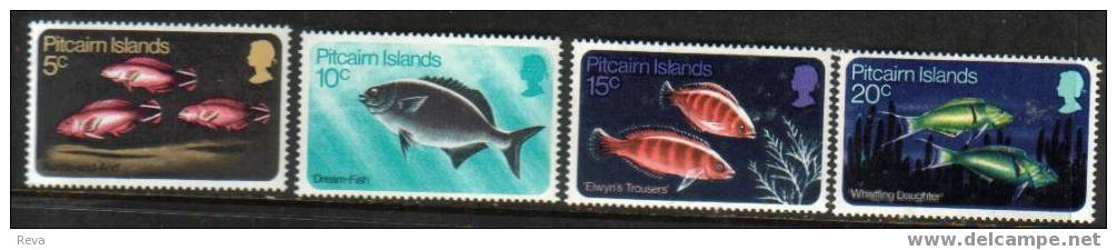 PITCAIRN  ISLANDS SET OF 4 FISHES MINT 1970 SG114-117 SPECIAL PRICE !! READ DESCRIPTION !! - Islas De Pitcairn