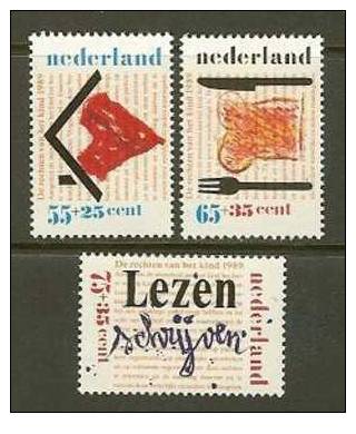 NEDERLAND 1989 MNH Stamp(s) Child Welfare 1435-1437 #7100 - Nuevos