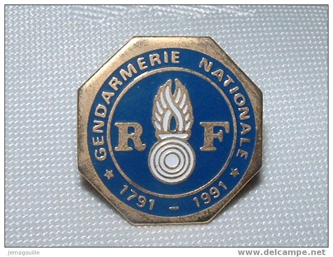 PIN´S - GENDARMERIE NATIONALE - RF - 1791 - 1991 - (12mm) - Police