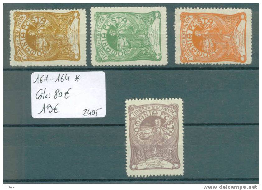 ROUMANIE No Michel 161-164 * ( Avec Charnière )          Cote : 80 € - Unused Stamps