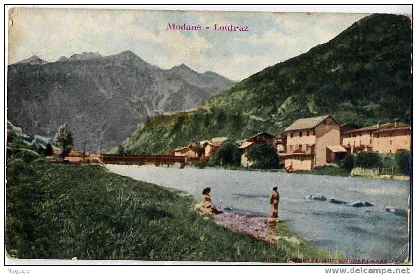 MODANE  -  LOUTRAZ  -  CPA COULEUR - Modane