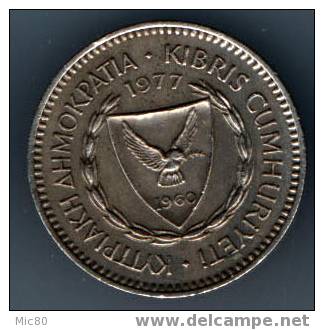 Assez Rare Chypre 50 Mils 1977sup - Chypre