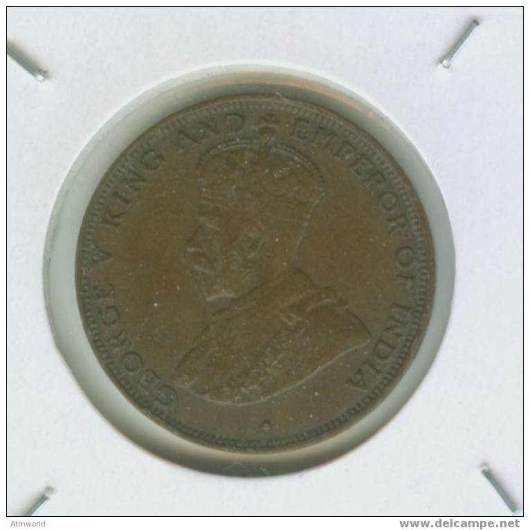 HONG KONG ---- 1 CENTS ---- 1933 - Hong Kong