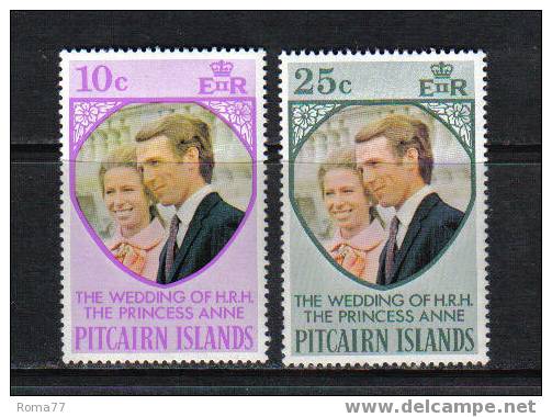 805 - PITCAIRN, 1973 : Royal Wedding Ann And Mark  *** - Pitcairn Islands