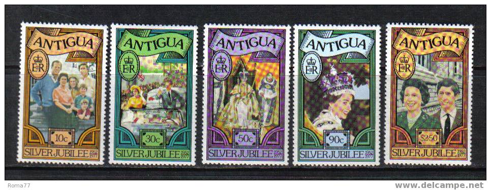 824 - ANTIGUA, 1977 : Silver Jubilee Elizabeth II  *** - 1960-1981 Ministerial Government