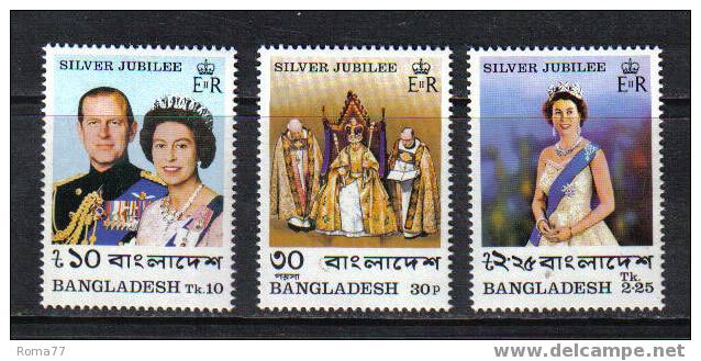 829 623c - BANGLADESH, 1977 : Silver Jubilee Elizabeth II  *** Compreso BF - Bangladesh
