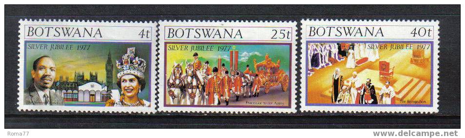 833 - BOTSWANA, 1977 : Silver Jubilee Elizabeth II  *** - Stage-Coaches