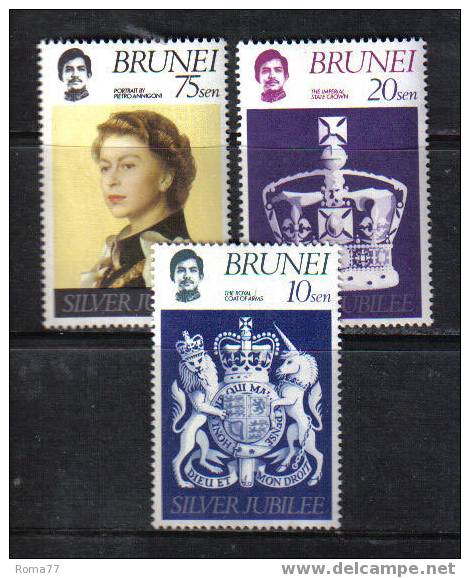 836 - BRUNEI, 1977 : Silver Jubilee Elizabeth II  *** - Brunei (...-1984)