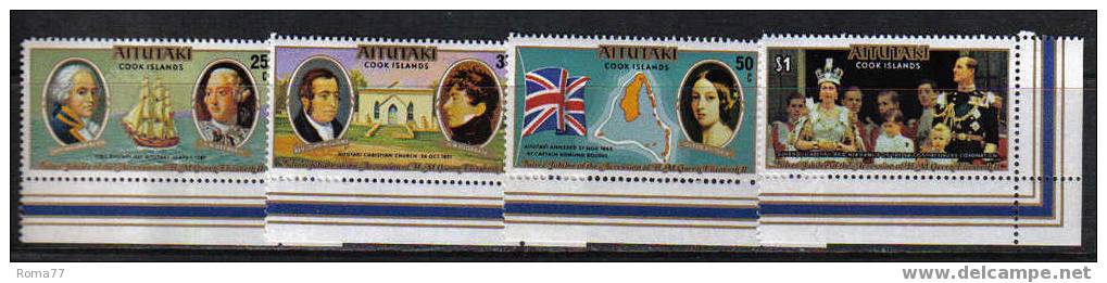 839 - AITUTAKI, 1977 : Silver Jubilee Elizabeth II  *** - Aitutaki