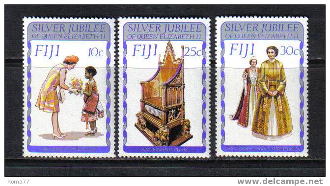 845 - FIJI, 1977 : Silver Jubilee Elizabeth II  *** - Fidji (1970-...)
