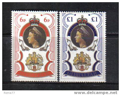 847 - GIBILTERRA, 1977 : Silver Jubilee Elizabeth II  *** - Gibilterra
