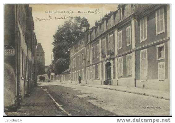 172 B/ CPA   St BRICE SOUS FORET  RUE DE PARIS - Saint-Brice-sous-Forêt