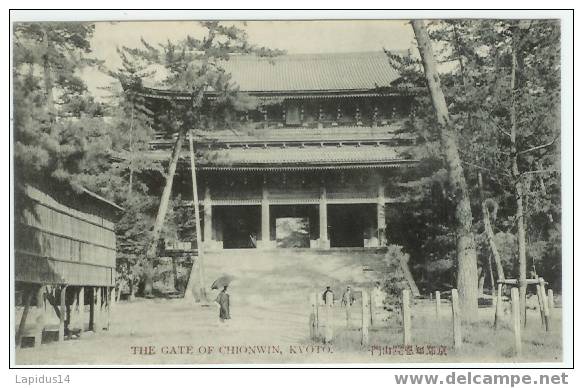 149 B/ CPA   JAPON     THE GATE OF CHIONWIN KYOTO - Kyoto