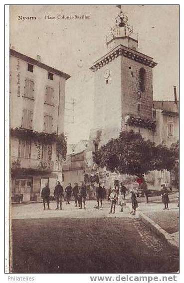 NYONS    PLACE BARILLON  1917 - Nyons