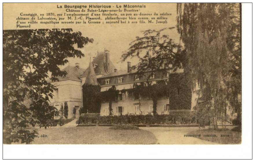 71 - Le Mâconnais - Château De Saint-Léger-sous-la-Bussière - Autres & Non Classés