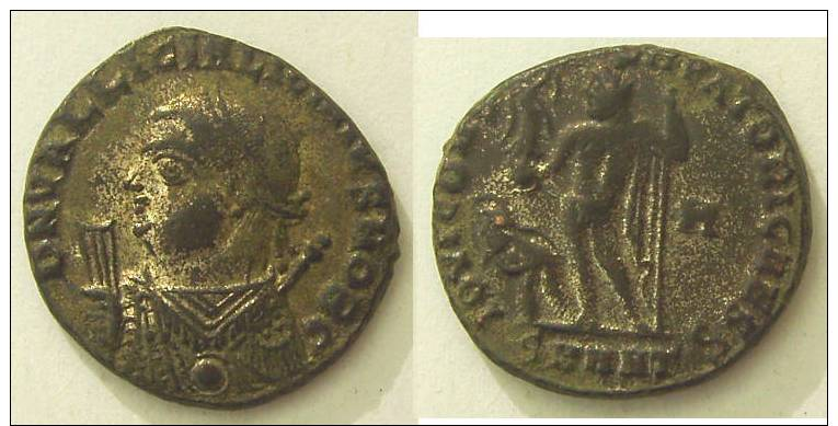 VdW I3800 - LICINIUS II Caesar Follis RARE Avec Argenture IOVI CONSERVATORI CAESS - La Tétrarchie (284 à 307)