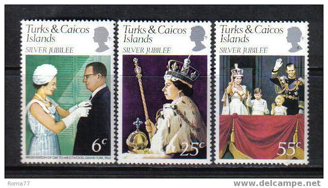 868 - TURKS & CAICOS, 1977 : Silver Jubilee Elizabeth II  *** - Turcas Y Caicos