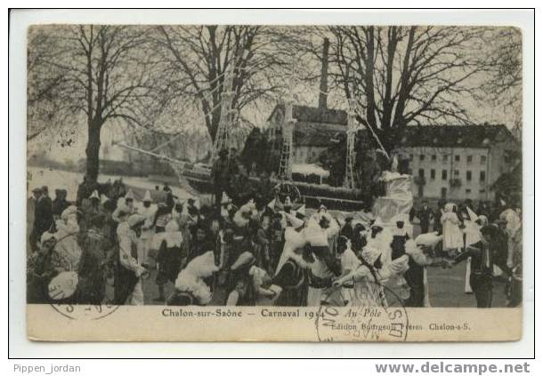 71 CHALON -SUR-SAONE*  CARNAVAL  1914  * Très Belle CPA Animée - Carnaval