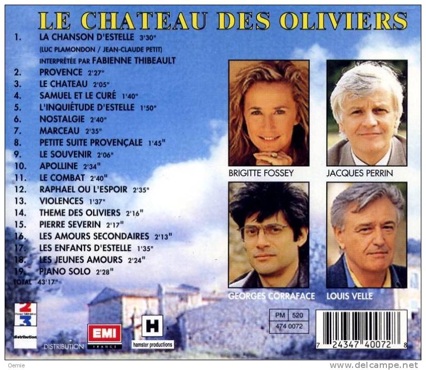 LE  CHATEAU  DES  OLIVIERS - Musique De Films