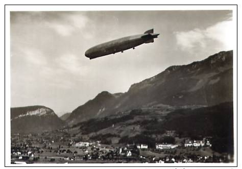 Zigarettenbild CLUB Zeppelin Schweizer Fahrten  über Brunnen - Zigarettenmarken