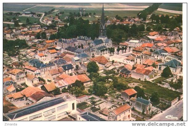 CARTE POSTALE DE MOURMELON LE GRAND - VUE GENERALE AERIENNE - Mourmelon Le Grand