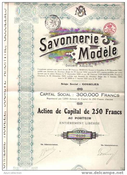 TITRE .SAVONNERIE MODELE .BELGIQUE - Parfum & Kosmetik