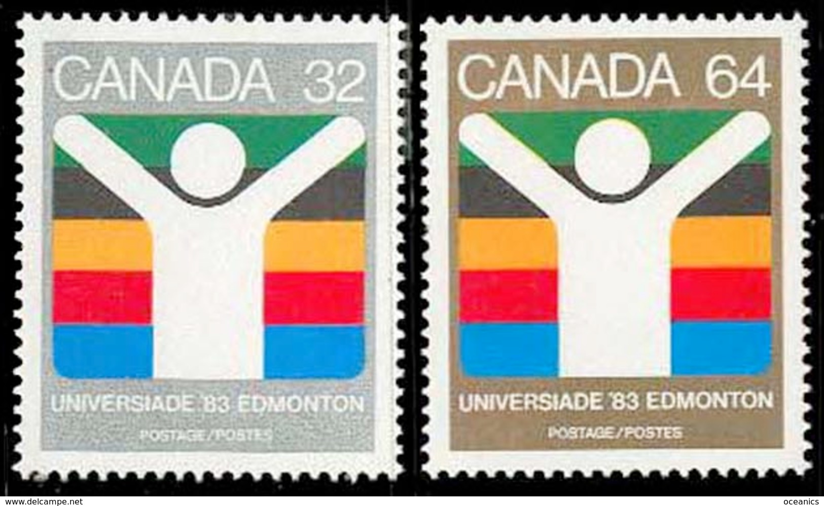 Canada (Scott No. 981-82 - Jeux Universitaire / Edmonton / University Games) [**] - Neufs