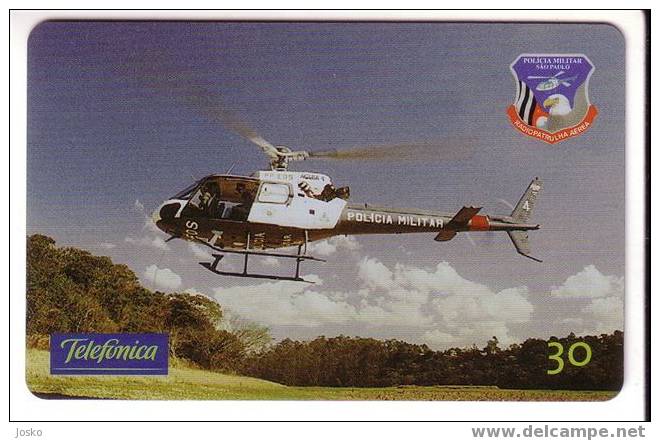 POLICE - Helicopter (Brazil) Gendarmerie Gendarmeria Policia Polizei Polizia Politie Hélicoptère Helicoptero Elicottero - Flugzeuge