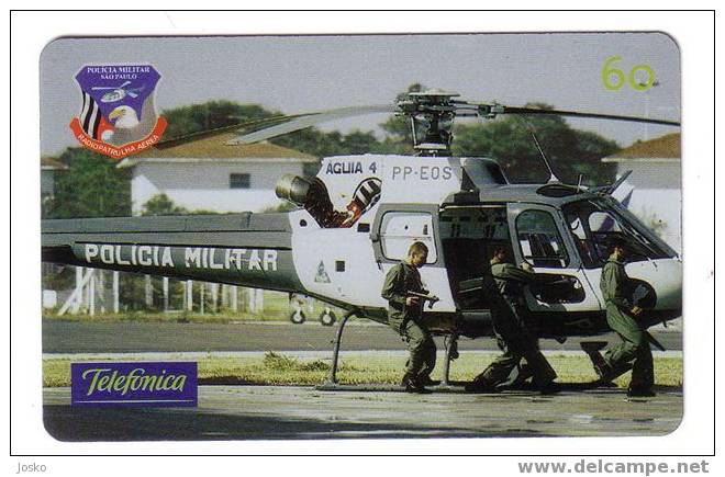 POLICE - Helicopter (Brazil) Gendarmerie Gendarmeria Policia Polizei Polizia Politie Hélicoptère Helicoptero Elicottero - Flugzeuge