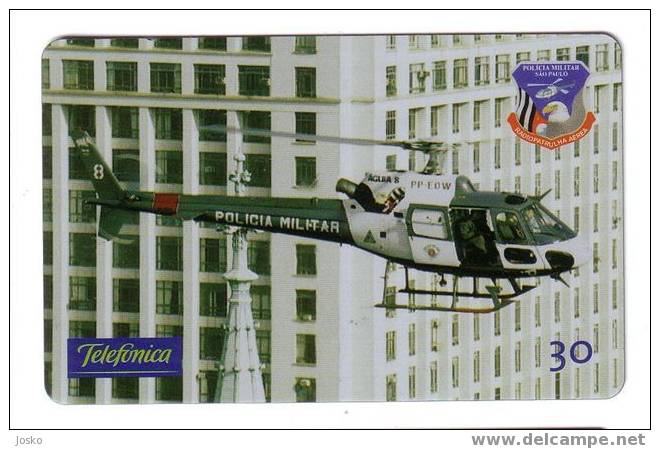 POLICE - Helicopter (Brazil) Gendarmerie Gendarmeria Policia Polizei Polizia Politie Hélicoptère Helicoptero Elicottero - Flugzeuge