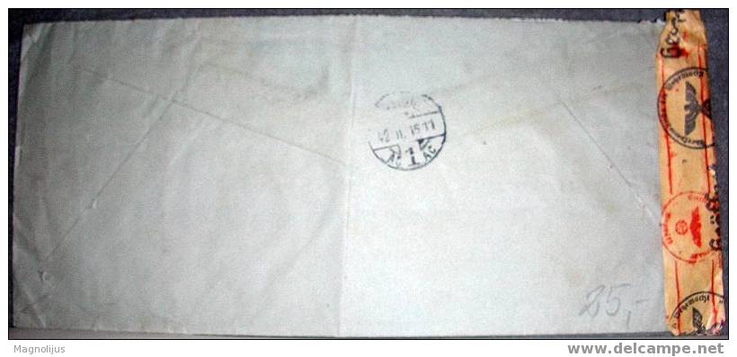 Belgium,AIR MAIL,Letter,Censored,Oppened,Cover,WWII, 1942. - WW II (Covers & Documents)