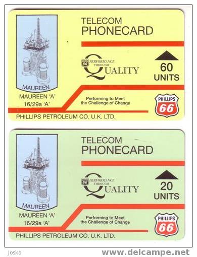 SCOTLAND - Ecosse - Oil Rig - Offshore Structure - Petrol - Fuel - Platform - PHILLIPS PETROLEUM - 2. Rare Scotland Card - Piattaforme Petrolifere