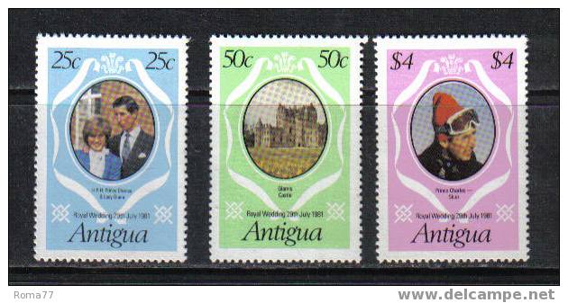 889 - ANTIGUA, 1981 : Royal Wedding Charles And Diana  *** - 1960-1981 Ministerial Government