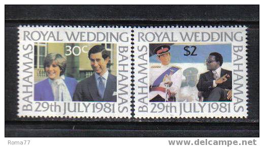 892 - BAHAMAS, 1981 : Royal Wedding Charles And Diana  *** - 1859-1963 Kolonie Van De Kroon