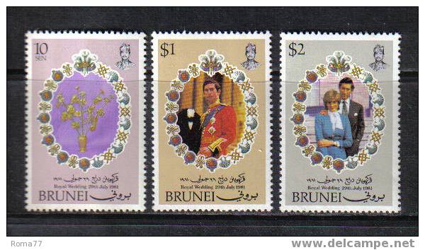 896 - BRUNEI, 1981 : Royal Wedding Charles And Diana  *** - Brunei (...-1984)