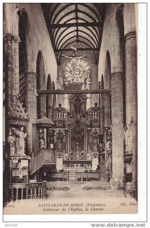 29 SAINT JEAN DU DOIGT Intérieur De L´Eglise Le Choeur - Saint-Jean-du-Doigt