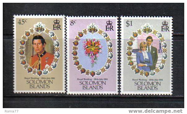 930 - SOLOMON, 1981 : Royal Wedding Charles And Diana  *** - Salomonseilanden (...-1978)