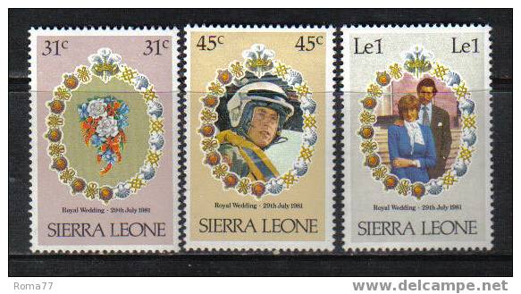 929 - SIERRA LEONE, 1981 : Royal Wedding Charles And Diana  *** - Sierra Leone (...-1960)