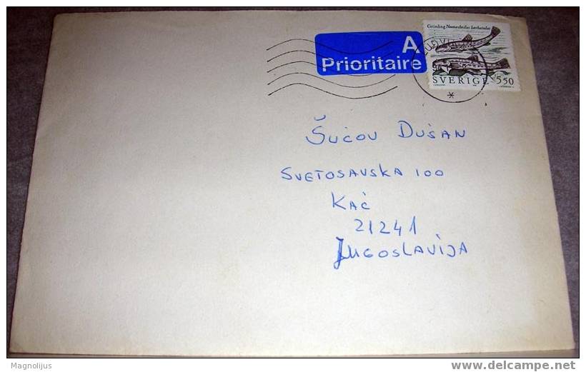 WWF,Sweden, Letter, Cover, 1994. - Briefe U. Dokumente