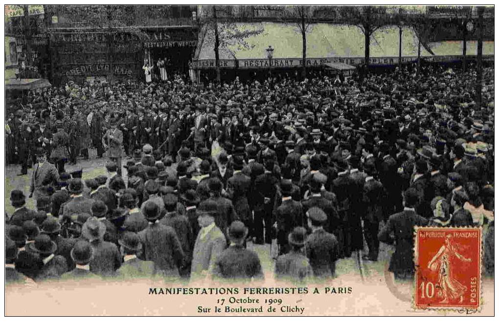Manifestations Ferreristes A Paris - Sur Le Bd De Clichy - Eventos