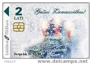 Latvia-Christmas-2 Ls-1997y - Letonia