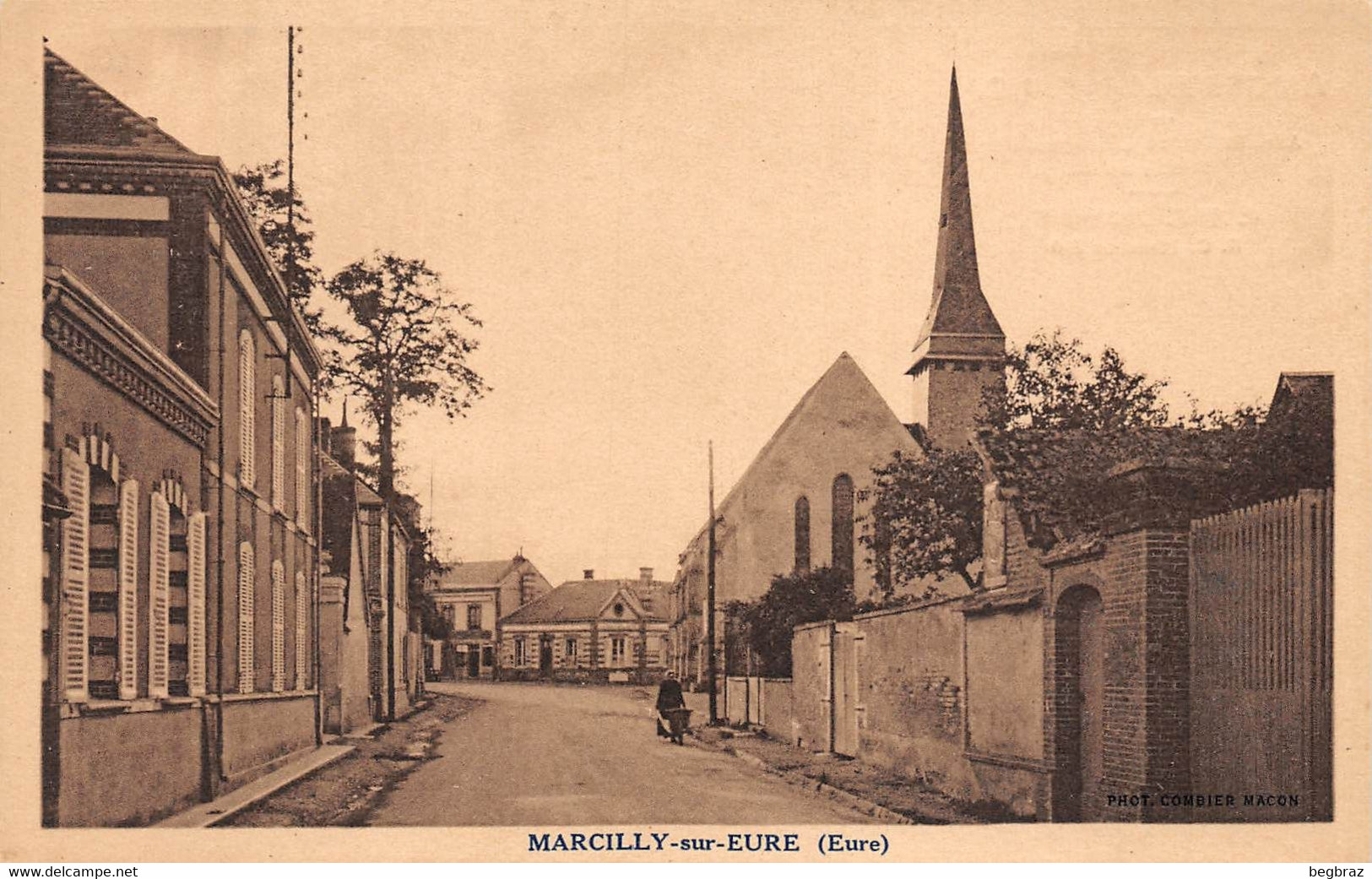 MARCILLY SUR EURE     RUE     PUBLICITE PAUL BLE ANGERVILLE - Marcilly-sur-Eure